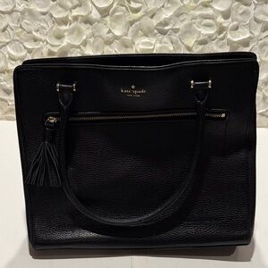Kate Spade Black Textured Tote